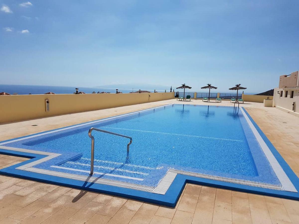 Villa Roque Del Conde With Fantastic Sea View, Terrace, Pool, Wifi, Sat-Tv, Garage Costa Adeje  Exterior foto